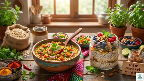ઓટ્સ (Oats) ના ફાયદા અને વજન ઘટાડવા માટેની રેસીપી