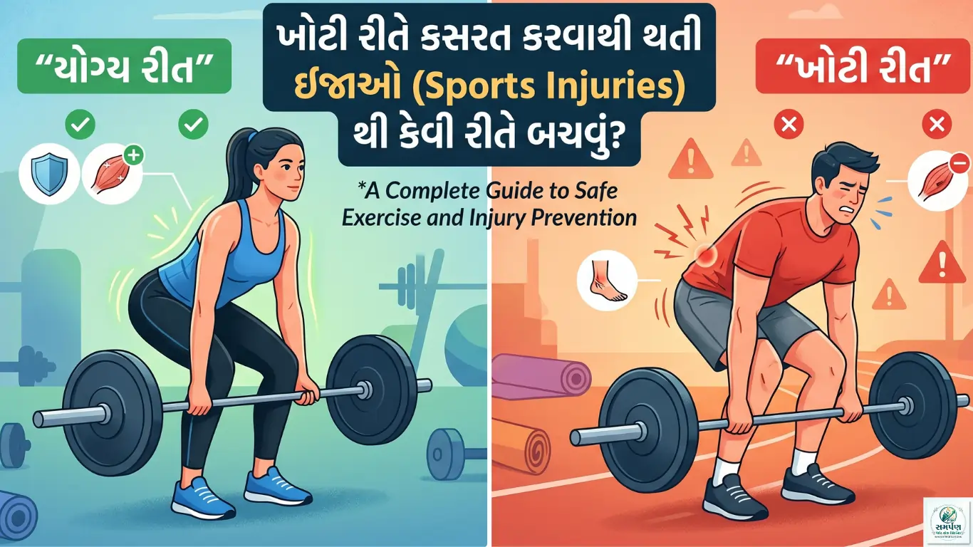 ખોટી રીતે કસરત કરવાથી થતી ઇજાઓથી (Sports Injuries) કેવી રીતે બચવું