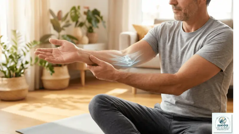 ગોલ્ફર્સ એલ્બો (Golfer's Elbow) ની ઘરેલુ કસરતો.
