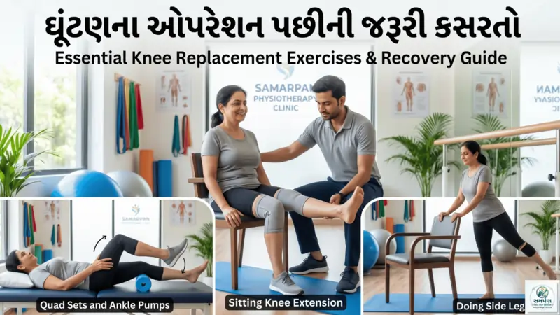 ઘૂંટણના ઓપરેશન (Knee Replacement) પછીની જરૂરી કસરતો.