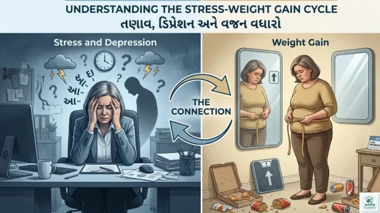તણાવ (Stress) અને ડિપ્રેશનના કારણે વજન કેમ વધે છે?