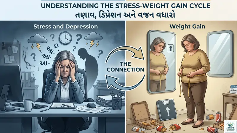 તણાવ (Stress) અને ડિપ્રેશનના કારણે વજન કેમ વધે છે?