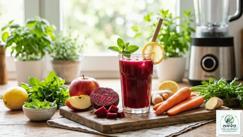 બીટ (Beetroot) નો જ્યુસ: સ્ટેમિના વધારવા અને વજન કંટ્રોલ કરવા માટે.
