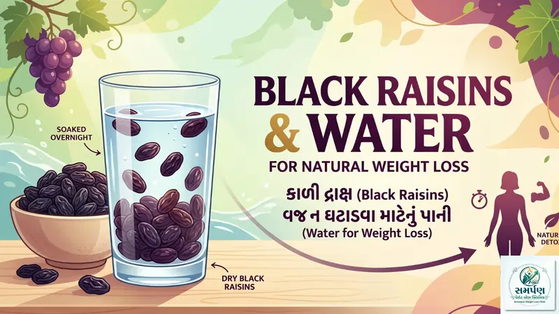 વજન ઘટાડવા માટે કાળી દ્રાક્ષ (Black Raisins) અને તેનું પાણી