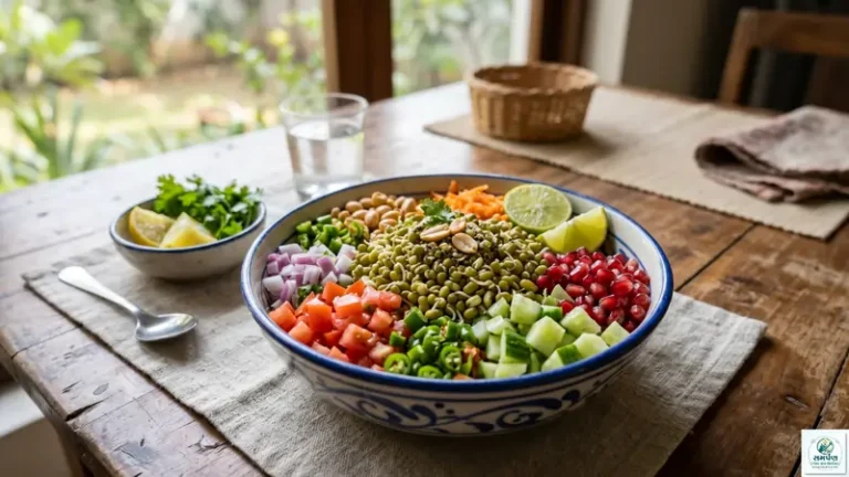 વજન ઘટાડવા માટે ફણગાવેલા મગ (Sprouted Moong) નું ટેસ્ટી સલાડ.
