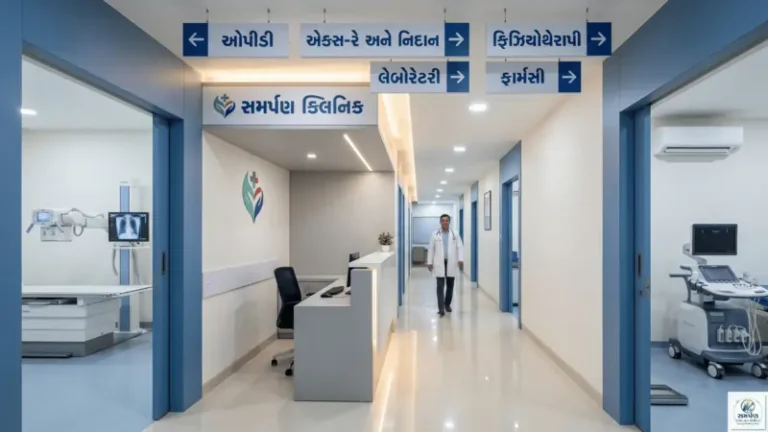"સમર્પણ ક્લિનિક" ની વર્ચ્યુઅલ ટૂર (ક્લિનિકની સુવિધાઓ અને મશીનો બતાવો)