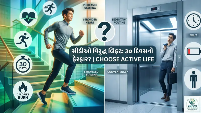 સીડીઓ ચઢવી વિરુદ્ધ લિફ્ટ: આ નાની આદતથી મહિનામાં કેટલો ફેર પડે?