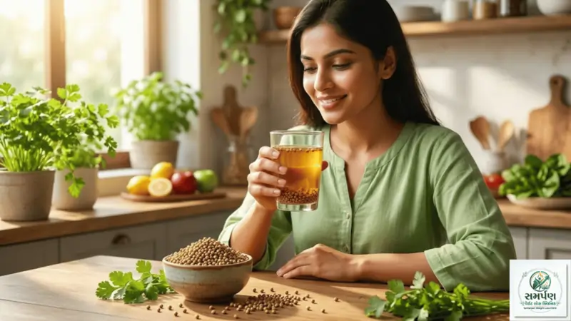 . ધાણા (Coriander Seeds) નું પાણી: થાઇરોઇડ અને પીસીઓડીમાં વજન ઘટાડવા માટે