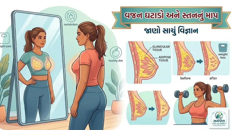 વજન ઘટે ત્યારે છાતી (Breast) નું માપ કેમ ઘટી જાય છે? સાચું કારણ.
