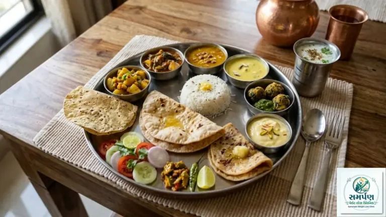 આદર્શ ભોજન: તમારી પ્લેટ કેવી દેખાવી જોઈએ? (આઈડિયલ ગુજરાતી થાળી).