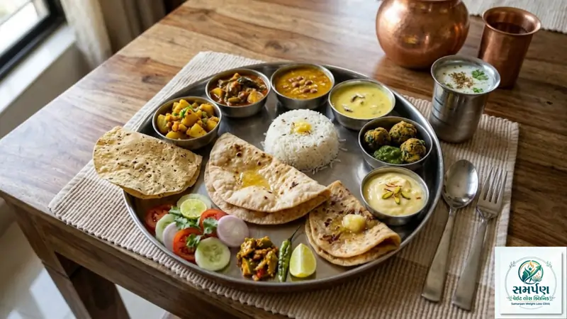 આદર્શ ભોજન: તમારી પ્લેટ કેવી દેખાવી જોઈએ? (આઈડિયલ ગુજરાતી થાળી).