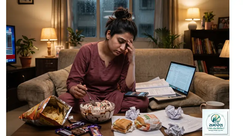 ઇમોશનલ ઈટિંગ (Emotional Eating): જ્યારે સ્ટ્રેસ હોય ત્યારે જંક ફૂડ કેમ યાદ આવે છે?