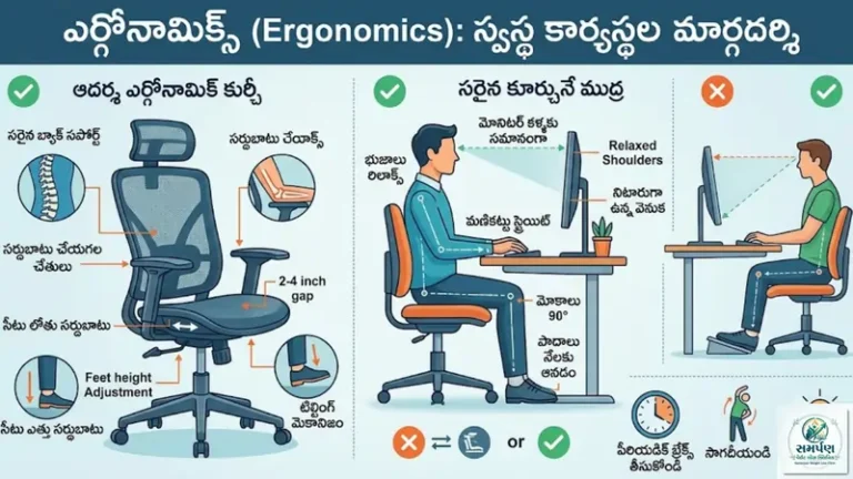 એર્ગોનોમિક્સ (Ergonomics) શું છે? ઓફિસની ખુરશી કેવી હોવી જોઈએ?