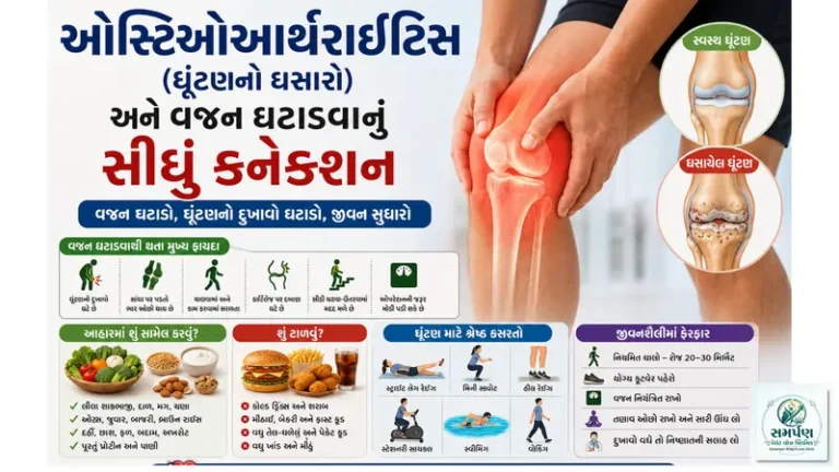 ઓસ્ટિઓઆર્થરાઇટિસ (ઘૂંટણનો ઘસારો) અને વજન ઘટાડવાનું સીધું કનેક્શન.