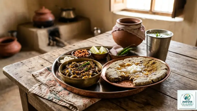 કાઠિયાવાડી થાળી (રીંગણાનો ઓળો, બાજરાનો રોટલો): વેઇટ લોસ માટે કેટલું હેલ્ધી?