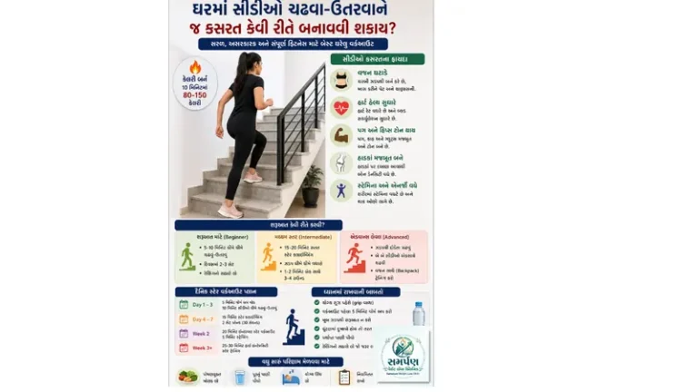 ઘરમાં સીડીઓ ચઢવા-ઉતરવાને જ કસરત કેવી રીતે બનાવી શકાય?