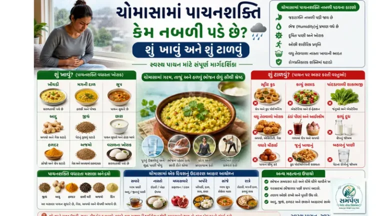 ચોમાસામાં પાચનશક્તિ કેમ નબળી પડે છે? શું ખાવું અને શું ટાળવું.