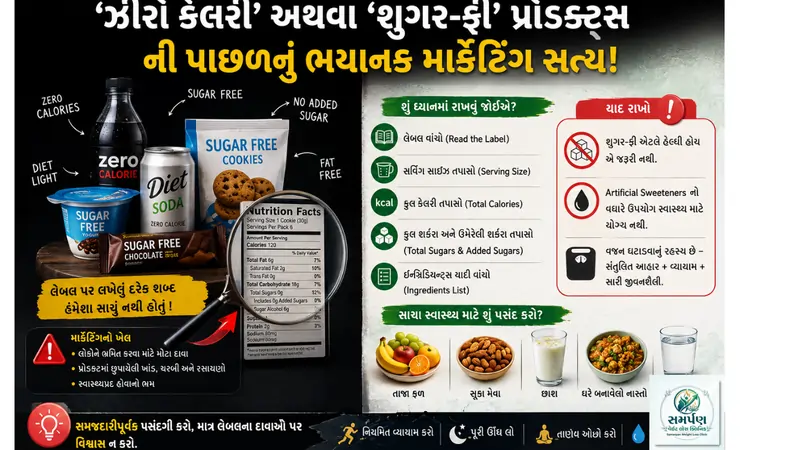 'ઝીરો કેલરી' અથવા 'શુગર-ફ્રી' પ્રોડક્ટ્સની પાછળનું ભયાનક માર્કેટિંગ સત્ય
