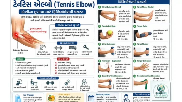 ટેનિસ એલ્બો (Tennis Elbow): કોણીના દુખાવા માટે ફિઝિયોથેરાપી કસરત