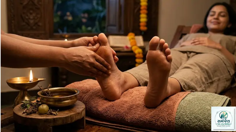 પગના તળિયે તેલની માલિશ કરવાથી ઊંઘ અને પાચનમાં થતો ફાયદો.