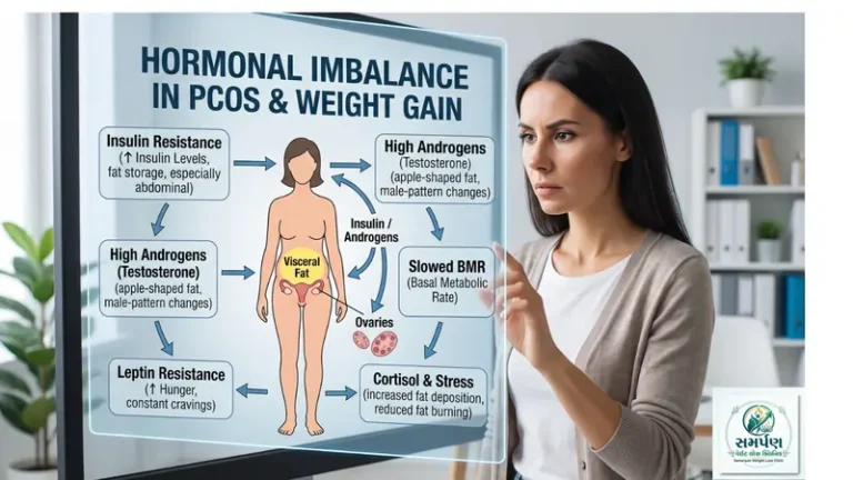 પીસીઓએસ (PCOS) માં હોર્મોનલ અસંતુલન વજન કેમ વધારે છે?