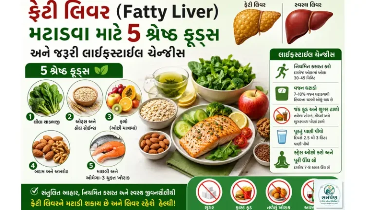 . ફેટી લિવર (Fatty Liver) મટાડવા માટે ૫ શ્રેષ્ઠ ફૂડ્સ અને લાઈફસ્ટાઈલ ચેન્જીસ.