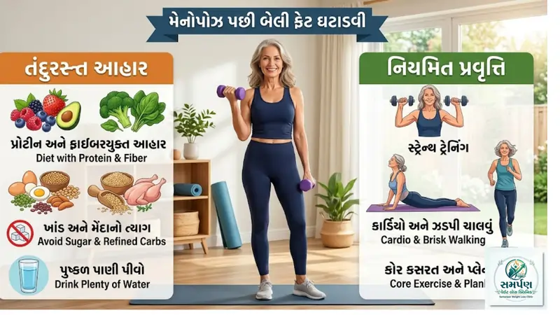 મેનોપોઝ પછી બેલી ફેટ (Menopause Belly) કેવી રીતે અને કેમ ઘટાડવી?