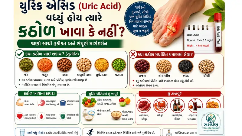યુરિક એસિડ (Uric Acid) વધ્યું હોય ત્યારે કઠોળ ખાવા કે નહીં?