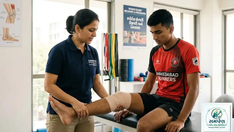 રમતગમતમાં થતી ઇજાઓ (Sports Injuries) માં ફિઝિયોથેરાપીનું મહત્વ.