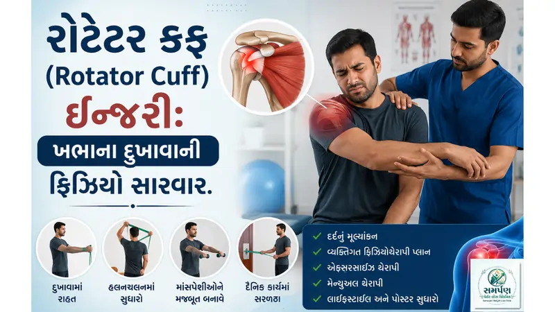 રોટેટર કફ (Rotator Cuff) ઇન્જરી: ખભાના દુખાવાની ફિઝિયો સારવાર