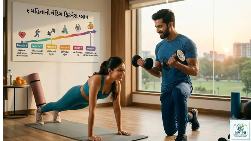 લગ્ન માટે ૬ મહિનાનો પરફેક્ટ ફિટનેસ ટાઈમલાઈન પ્લાન (Bride/Groom to be).