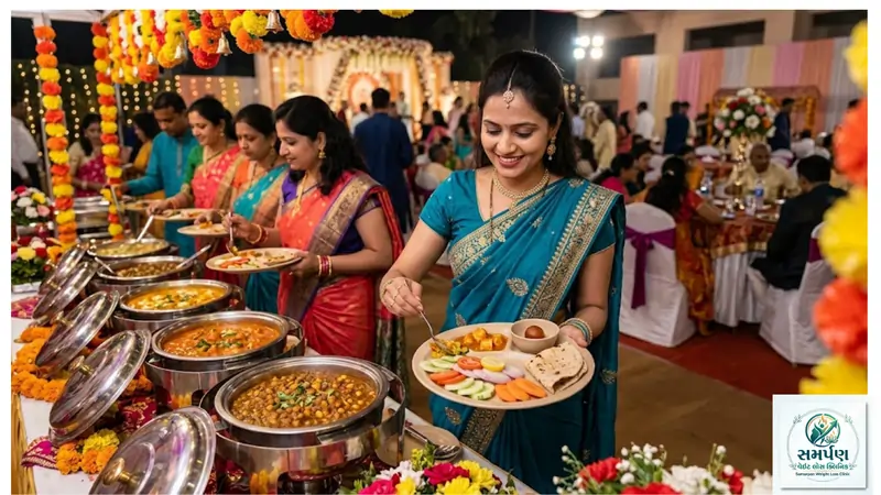 . લગ્નગાળામાં પંજાબી થાળી ખાતી વખતે પોર્શન કંટ્રોલની સ્માર્ટ ટિપ્સ.