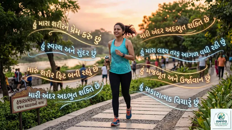 . વજન ઘટાડવા માટે અફર્મેશન્સ (Positive Affirmations) નો પાવર