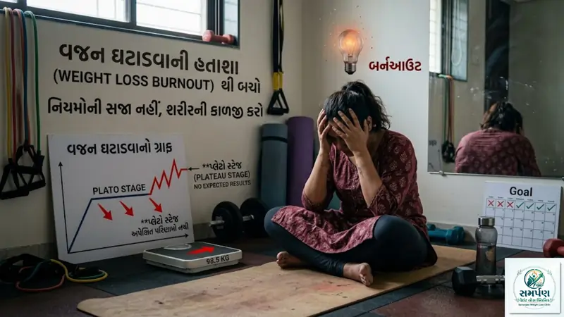 વજન ઘટાડવાના લક્ષ્યો પૂરા ન થાય ત્યારે આવતી હતાશા (Burnout) થી બચો