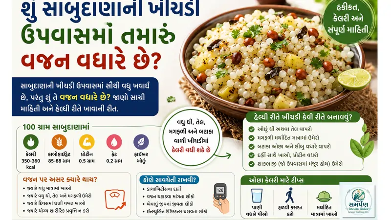શું સાબુદાણાની ખીચડી ઉપવાસમાં તમારું વજન વધારે છે?