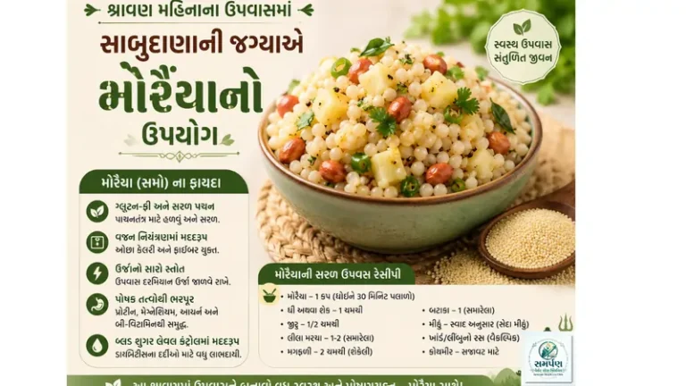 . શ્રાવણ મહિનાના ઉપવાસમાં સાબુદાણાની જગ્યાએ મોરૈયાનો ઉપયોગ