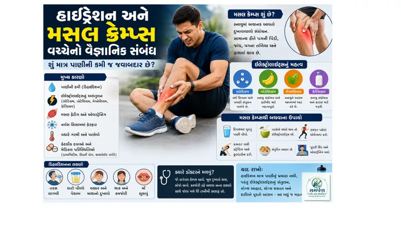 હાઇડ્રેશન અને મસલ ક્રેમ્પ્સ વચ્ચેનો વૈજ્ઞાનિક સંબંધ.