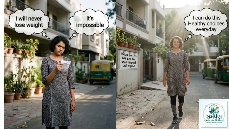 "હું ક્યારેય પતળો નહિ થાવ" - આ નેગેટિવ સેલ્ફ-ટોક કેવી રીતે બંધ કરવી?