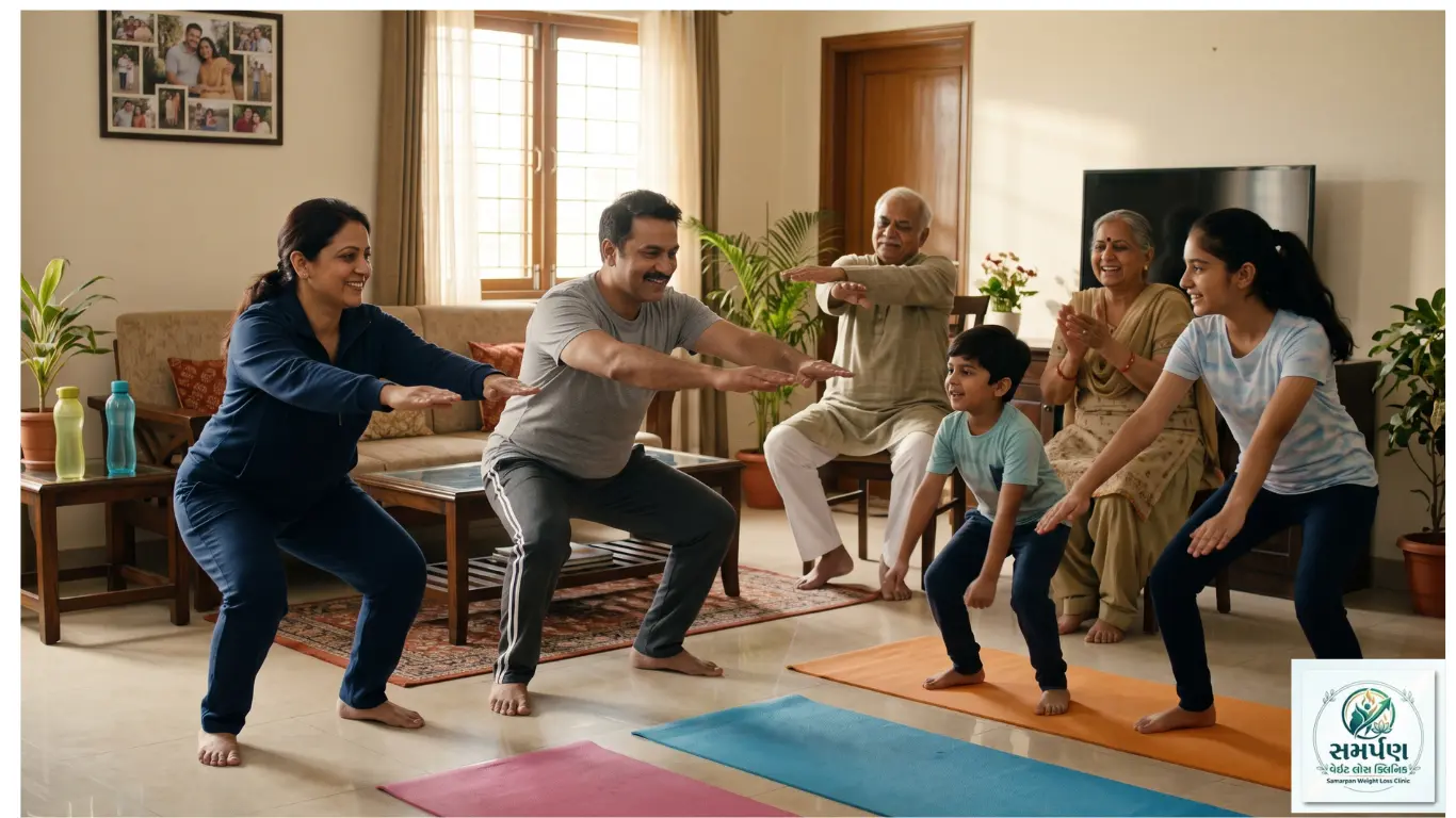 બેઠાડુ જીવનશૈલી ધરાવતા પરિવારો માટે ૧૦ દિવસની હોમ ફિટનેસ ચેલેન્જ