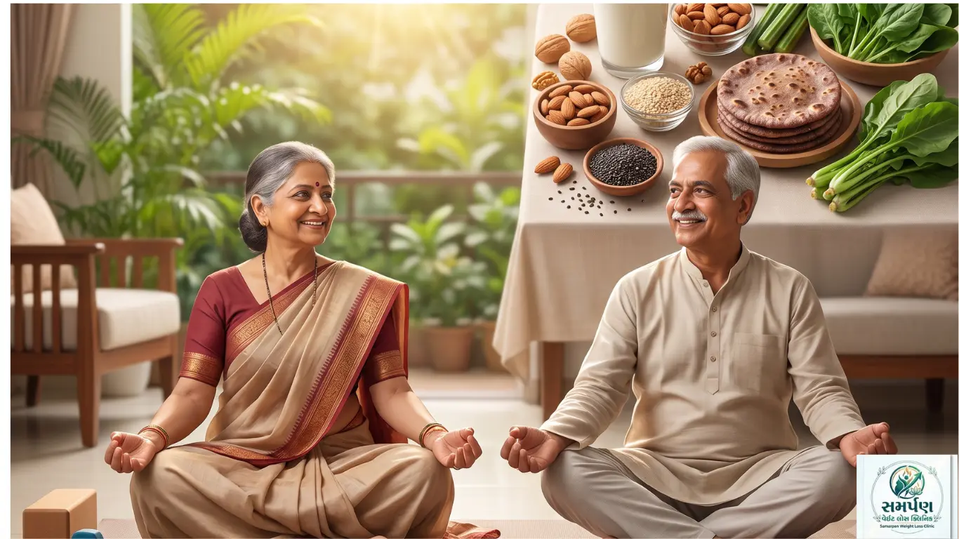 મહિલાઓ અને પુરુષોમાં વધતી ઉંમરે હાડકાંની મજબૂતી (બોન ડેન્સिटी) જાળવવી.